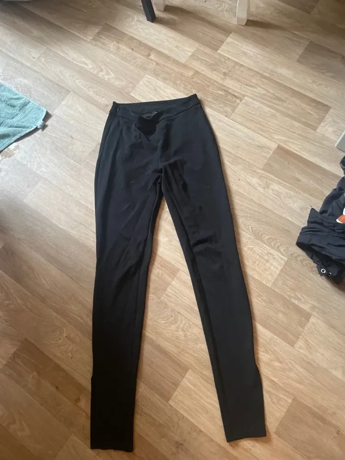 Legging noir fendu taille 34 - photo numéro 2