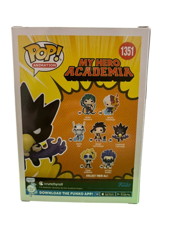 Figurine Funko Pop My Hero Academia Fumikage Tokoyami 1351 neuf - photo numéro 2