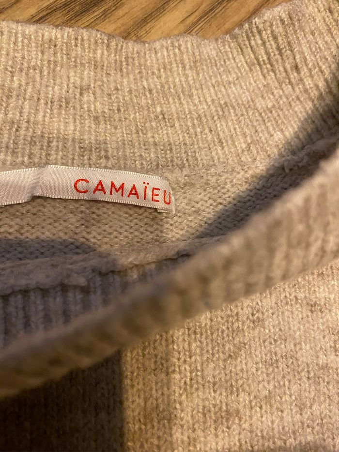 Pull camaieu beige Oh dear, Noël taille S - photo numéro 4