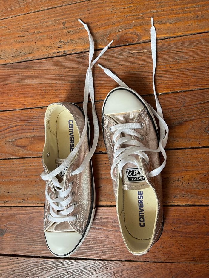 Converse Rose Argenté 37,5 - photo numéro 2