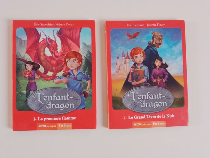 Lot de 2 livres L'enfant dragon Tomes 1 et 2 Auzou romans