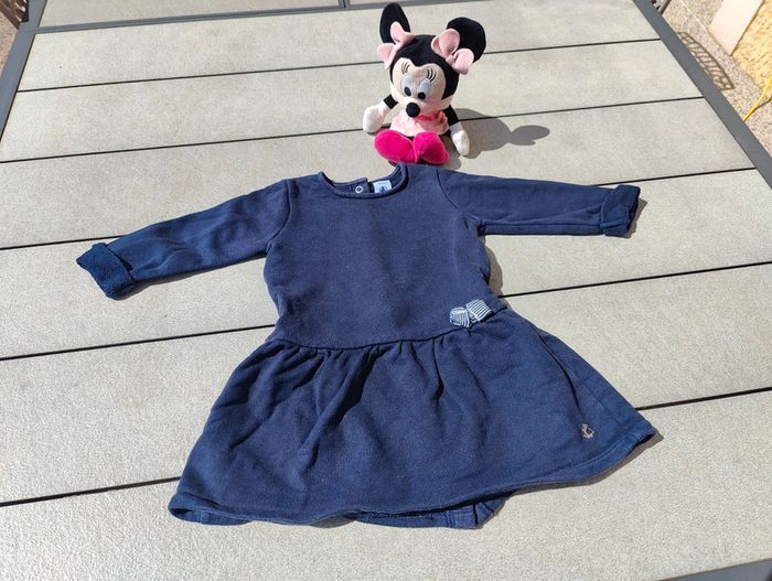 Jolie robe bleu marine petit bateau 18 mois - photo numéro 2