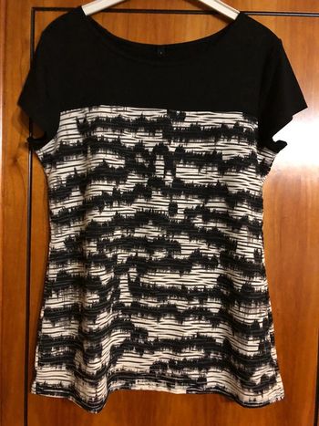 T-shirt noir et blanc 40/42