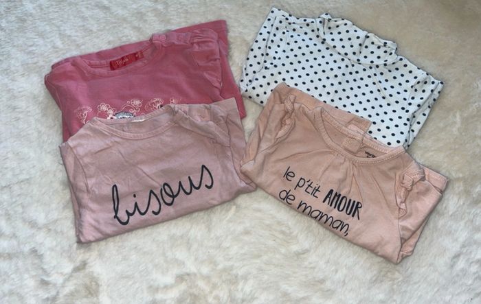 4 tee shirt manches longues 9 mois