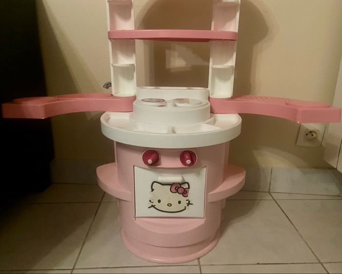 Cuisine/dinette »Hello Kitty »rose pâle et blanche - photo numéro 3