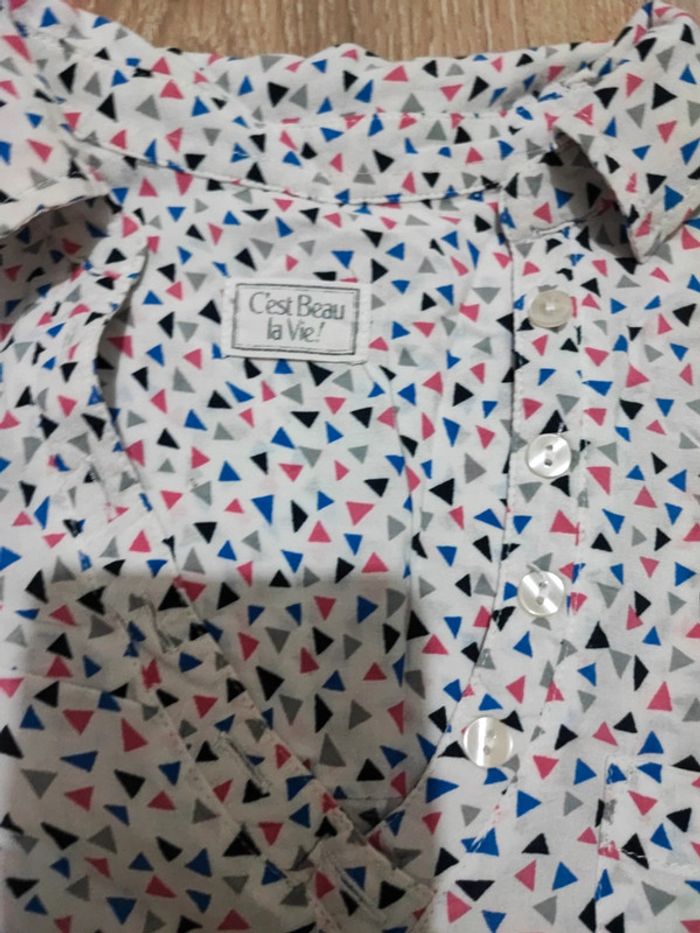 Chemise débardeur c est beau la vie - photo numéro 2