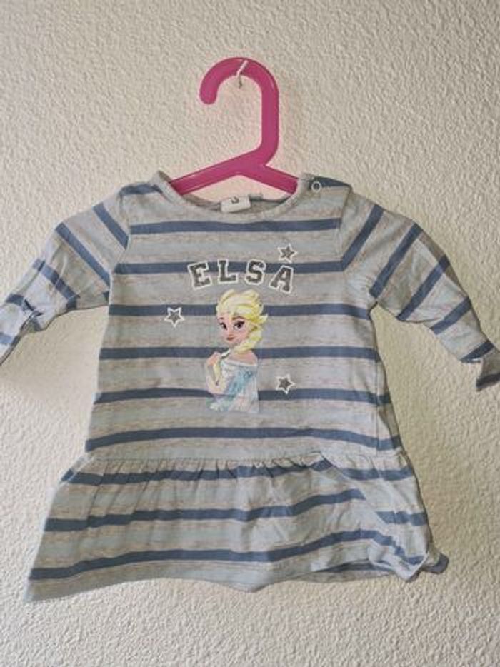 robe grise et bleu la reine des neiges Disney