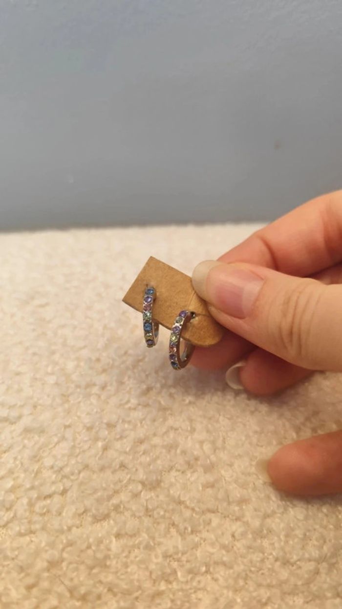 Boucles d'oreilles été multicolores