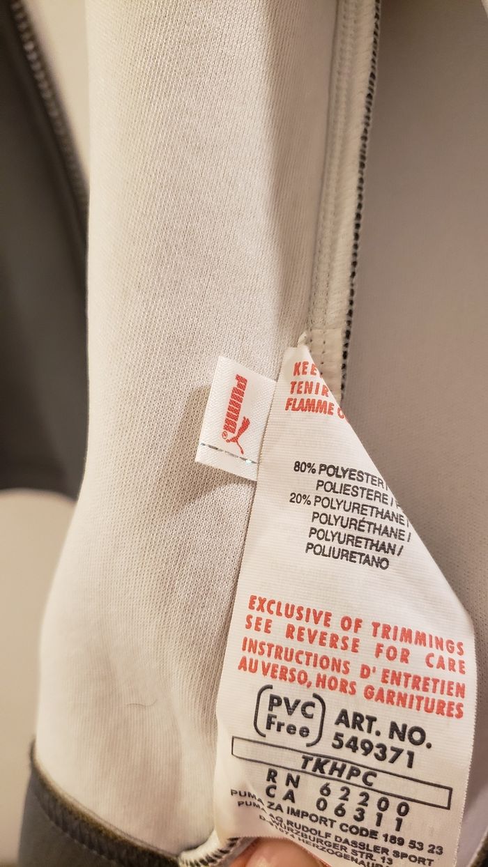 Veste PUMA Original Garçon Gris Taille 12 ans (152) - photo numéro 3