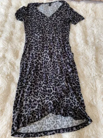 Robe longue léopard taille S