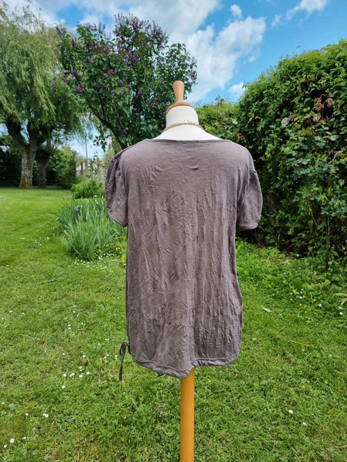 Armand Thiery blouse marron * taille 4 * - photo numéro 6