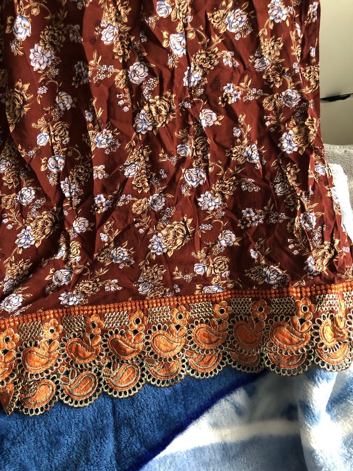 Jolie haut indien pakistanais neuf xL /XXL confortable bonne qualité 100 pour 100 pur coton - photo numéro 2