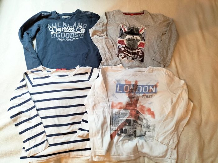 Lot 4 t-shirts manches longues