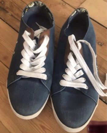 Tennis toile bleu 41