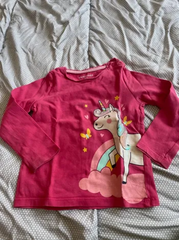 T-shirt manche longue licorne 2 ans