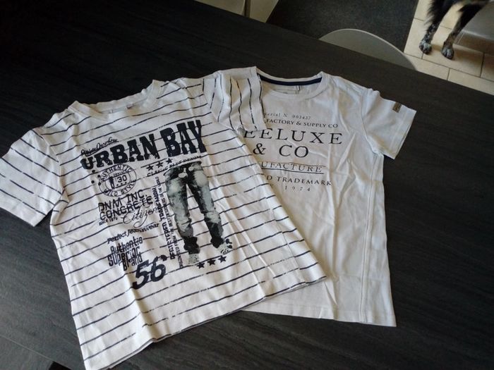 Lot de deux tee shirts garçon 10 ans