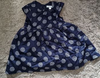 Robe marine à pois 2ans