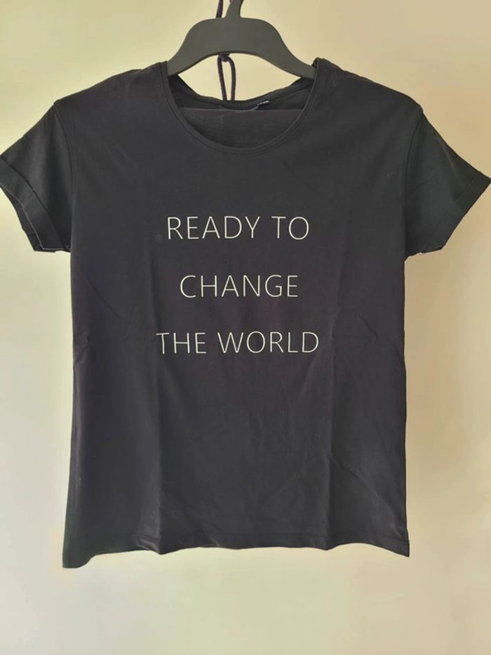 T-shirt noir • Kiabi • taille M