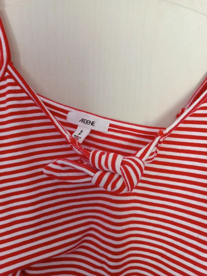 Body marinière rouge et blanc - photo numéro 2