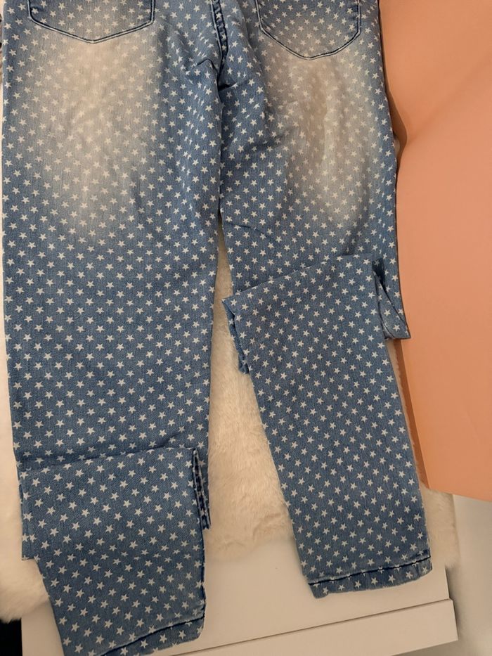 💙 Jean bleu imprimé étoiles – Taille 12 ans – 5€ - photo numéro 4