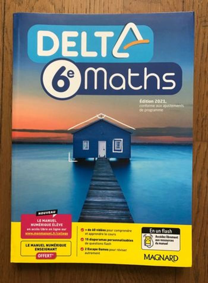 Delta Maths 6e - Manuel de l’élève - édition 2021