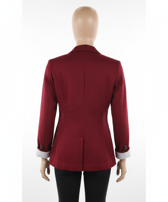 Élégance Assurée avec ce Blazer Rouge Bordeau "Lovely Tailoring" Pull & Bear - photo numéro 2