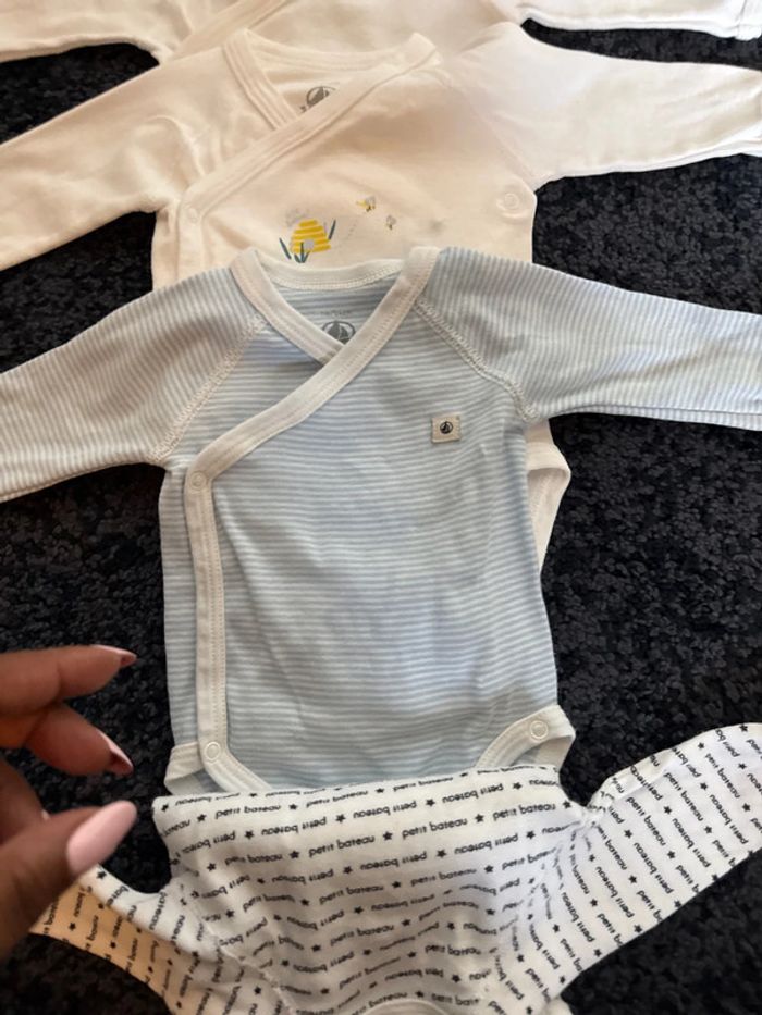 Body manches longues petit bateau bébé fille / garçon - photo numéro 3