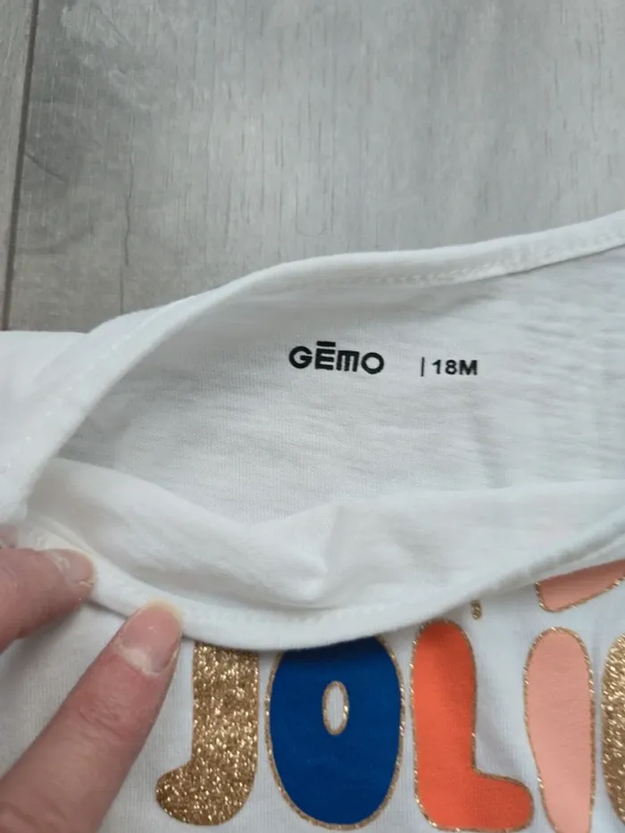 Lot de 2 Tshirt manche longue gemo - photo numéro 6