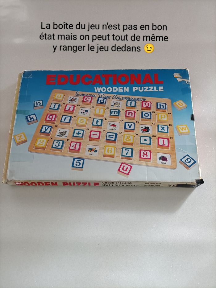 Jeu alphabet en bois - photo numéro 5