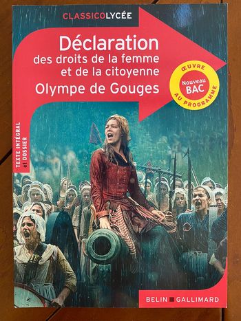 Déclaration des droits de la Femme et de la citoyenne