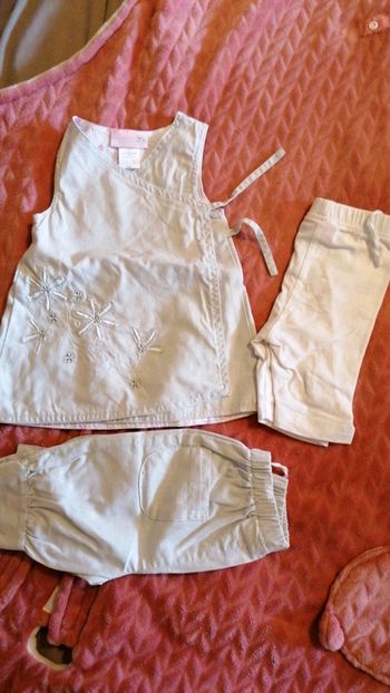 Ensemble robe pantalon 3 pièces