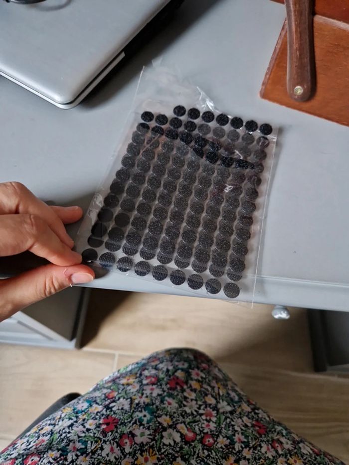 Lot de plaquettes de velcro - photo numéro 3