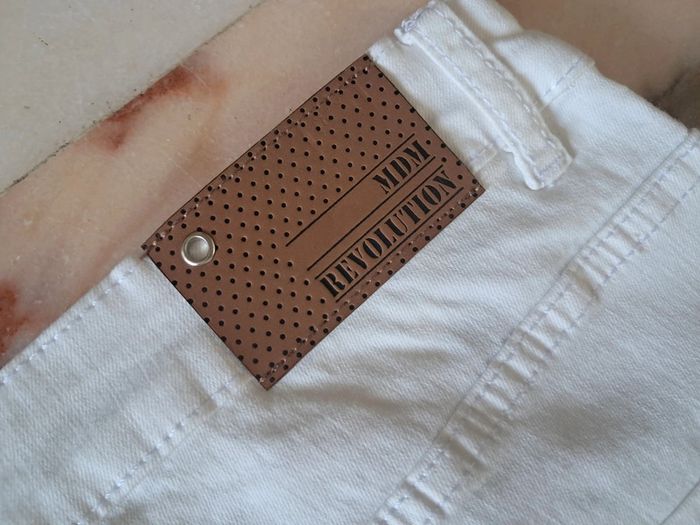 Md'M jean été blanc T.46 taille haute neuf - photo numéro 13