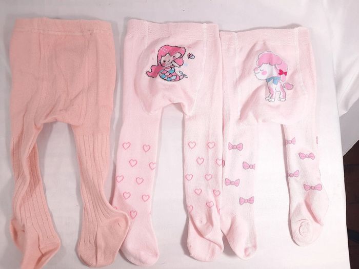 Lot de 3 collants,  0-6 mois, seline - photo numéro 2