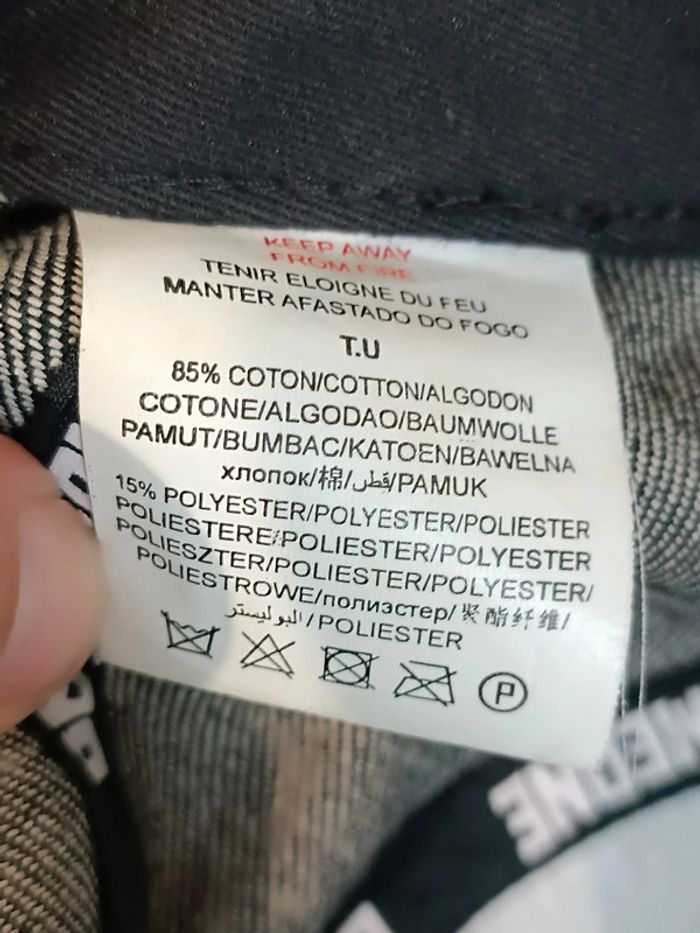 Casquette Besomeone Couleur Noir et Gris Denim Taille Unique - photo numéro 5