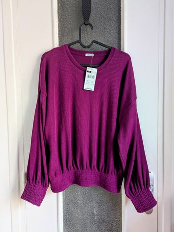 Pull neuf violet gémo taille s