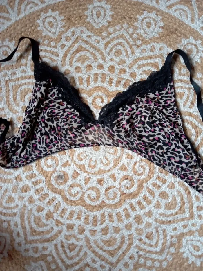 Soutien gorge léopard sans armatures