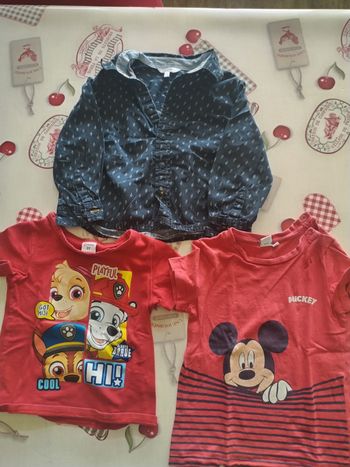 Chemise et tee-shirt 