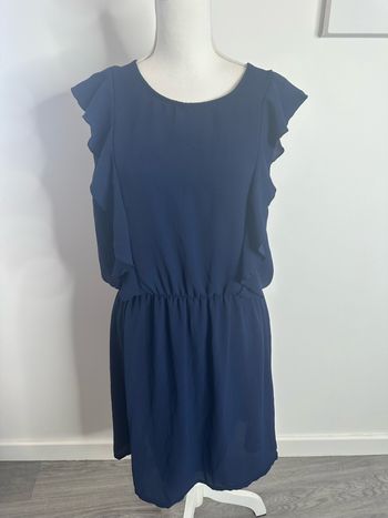 Robe à volants bleue marine influx T48 4XL