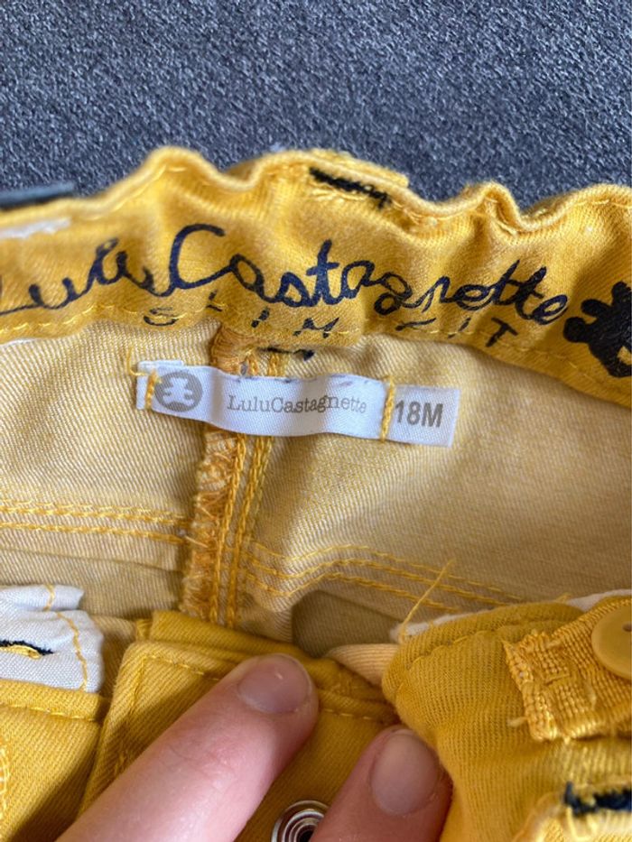 Pantalon jaune Lulu castagnette 18 mois - photo numéro 2