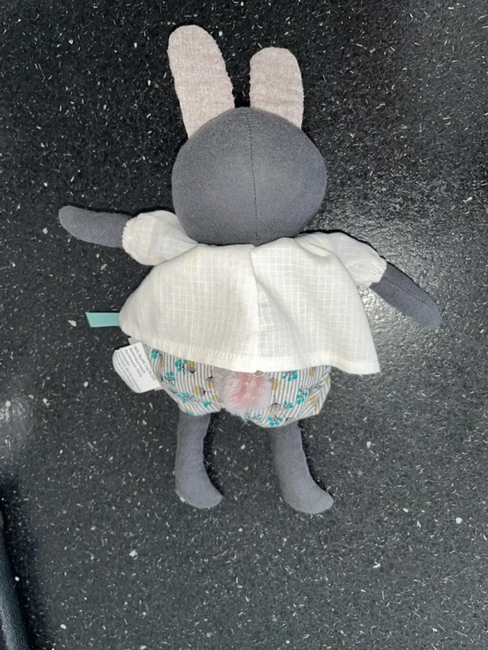 Peluche doudou lapin après la pluie - photo numéro 4