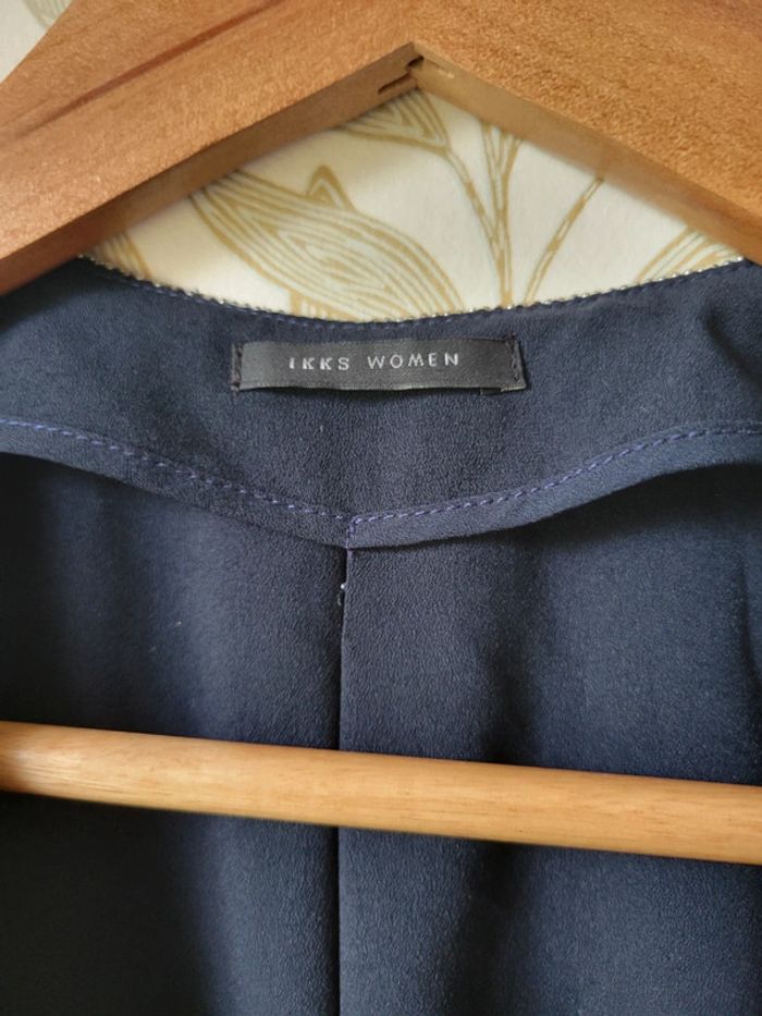 Blouse fluide couleur marine - IKKS - photo numéro 5