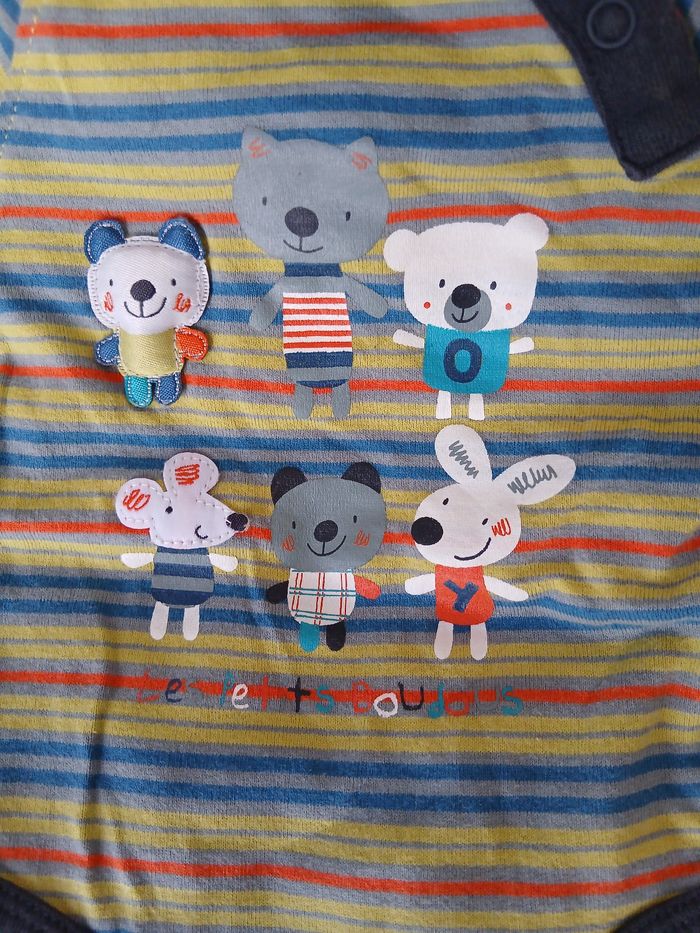 Naissance/1 mois: 3 Bodys *manches longues, courtes,sans manches - photo numéro 3