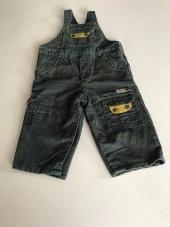 Salopette effet velours