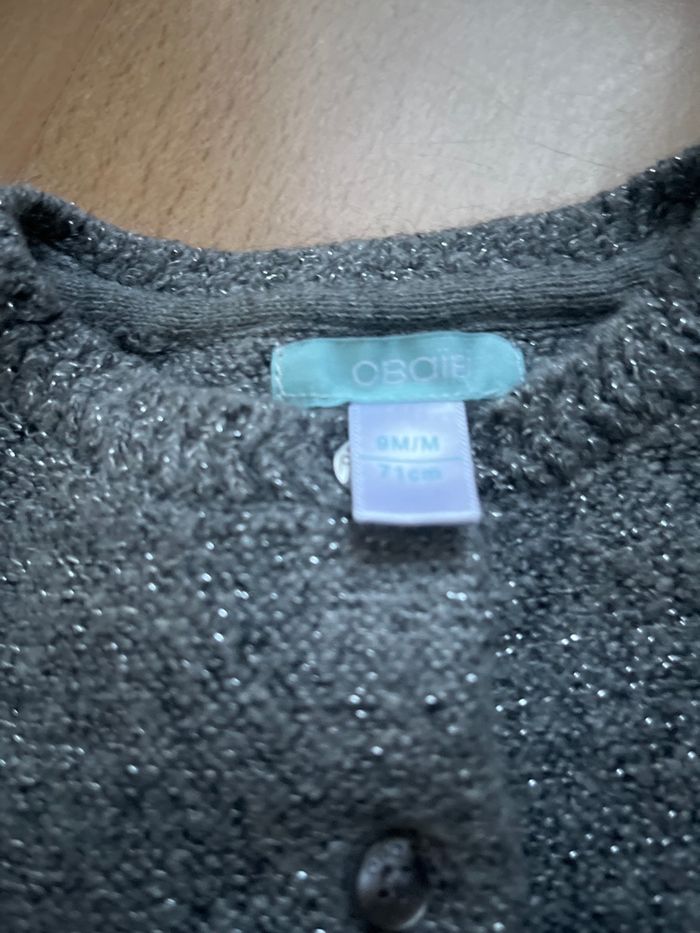 Gilet    Obaibi fille   9 mois. 71 cm - photo numéro 3