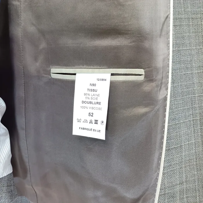 Veste Prince de Galles grise Wasa Reda - taille 52 A473 - photo numéro 16