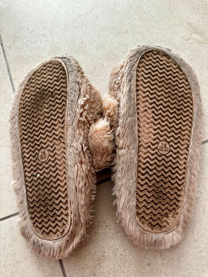 Chaussons rose femme - photo numéro 1