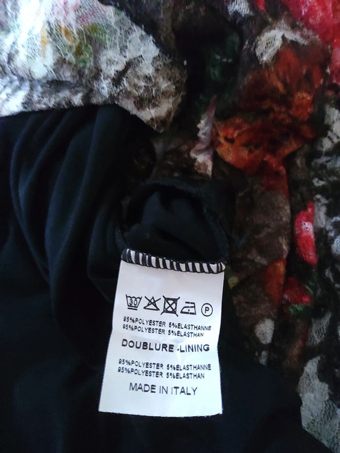Superbe haut multicolore haute qualité voilage et doublé - photo numéro 4