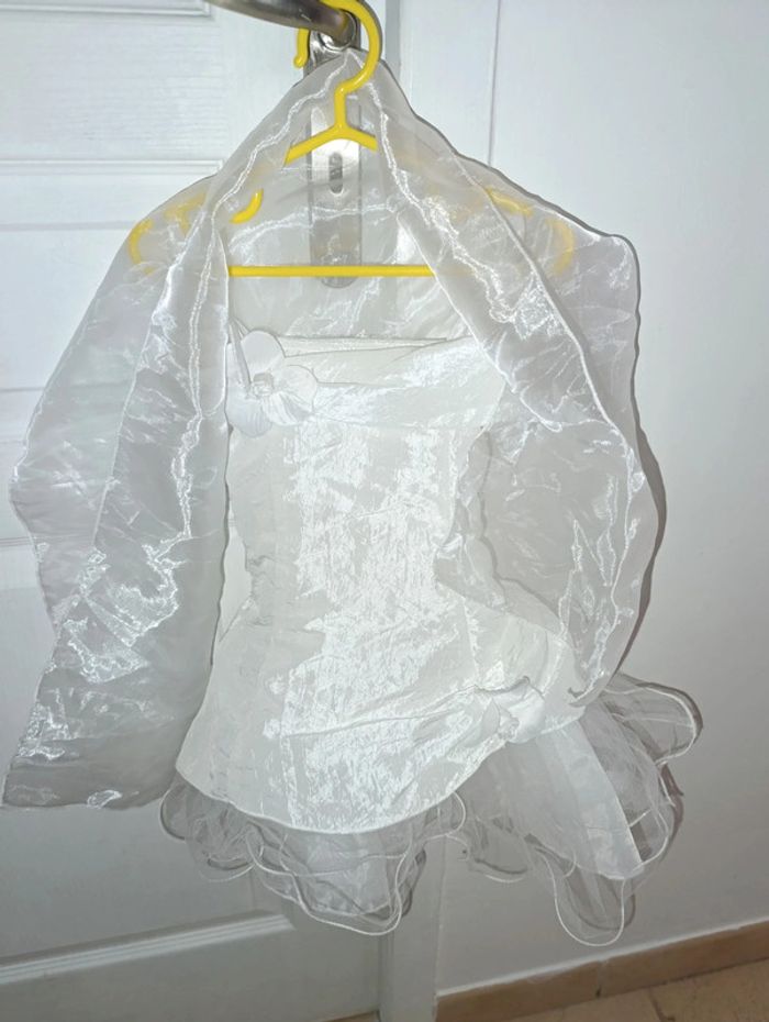 Robe de cérémonie 6mois avec châle - photo numéro 2