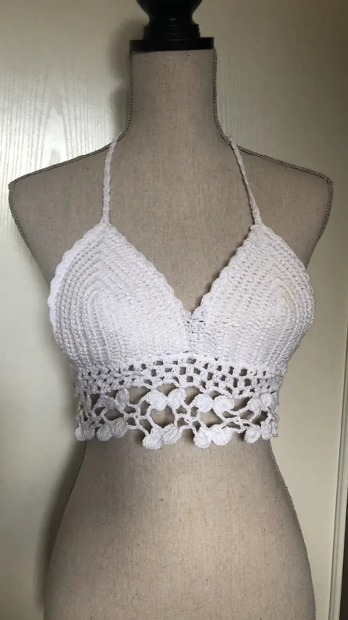 Top crochet ou haut maillot bain